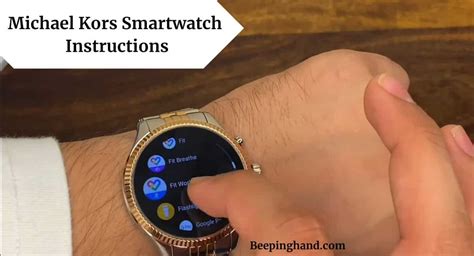 michael kors smart watch instructions